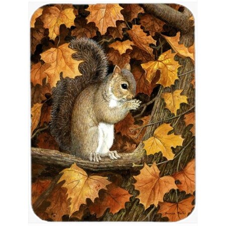 Carolines Treasures BDBA0388LCB Autumn Grey Squirrel by Daphne Baxter Glass Large Cutting Board BDBA0388LCB